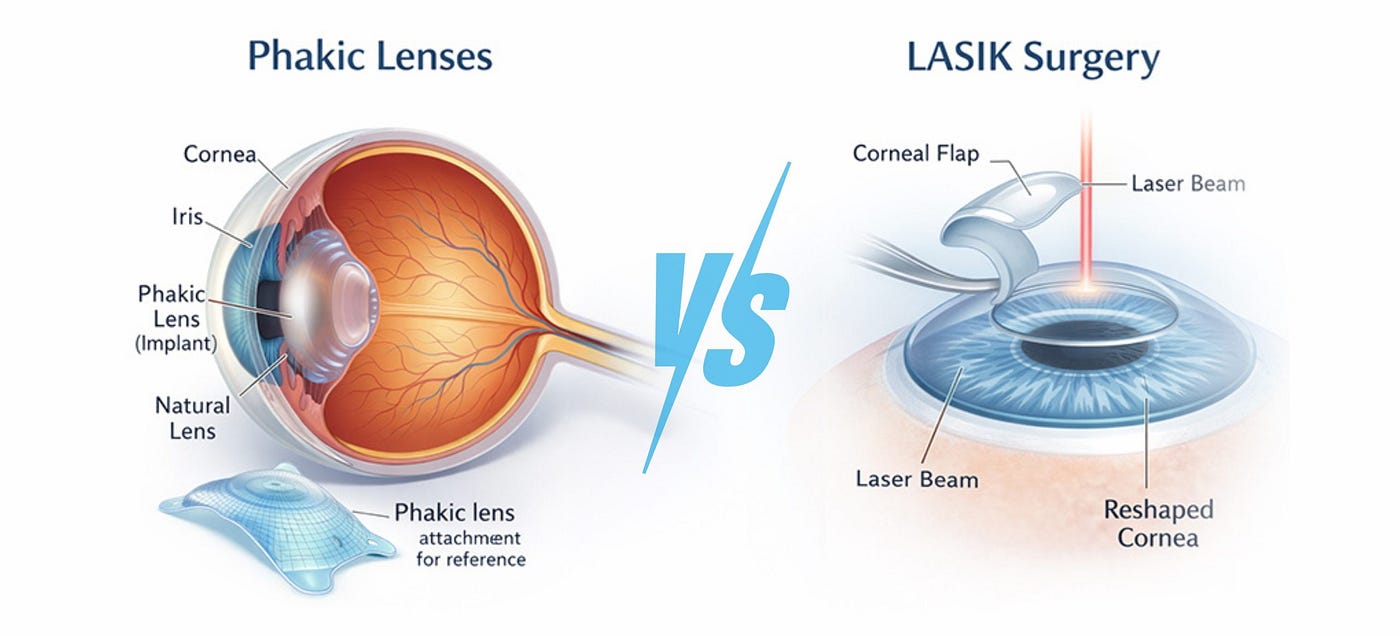 Phakic Lenses vs. LASIK: Keeping Your Cornea Untouched for Better Long‑Term Eye Health