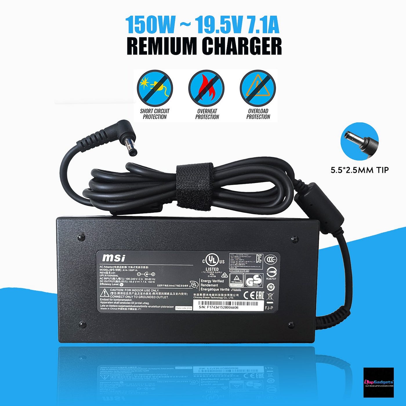 MSI Laptop Charger 120w 150w 180w 230w with 1 Year warranty & Free Power  Cord | by Lapgadgets | Medium