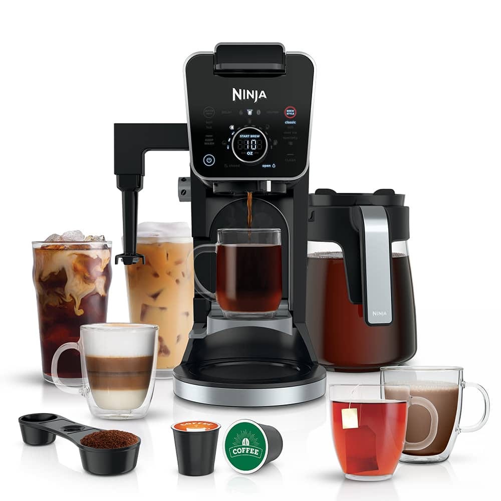 Nostalgia 14-oz. Single Serve Coffee Maker, Brews K-Cup Other Pods, Tea, Hot Chocolate, Hot Cider, Lattes, Reusable Filter Basket Included, Lavender
