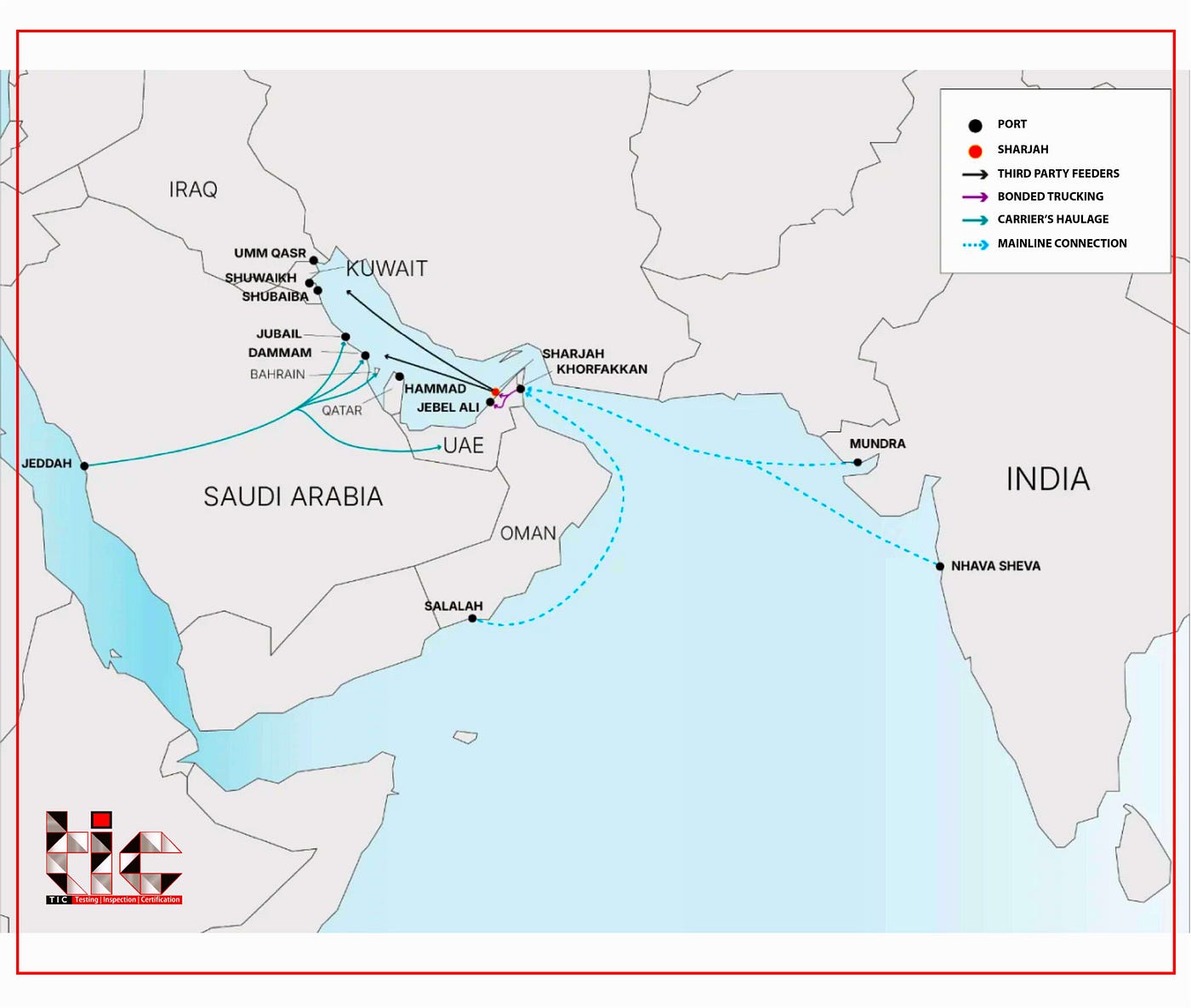 Upper Gulf Shipping Reopens with New Routing: What Exporters to Iraq, UAE, Saudi Arabia, Kuwait…