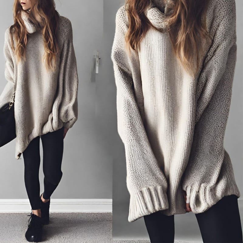 Trendy Fall Outfits for 2023. Oversized Sweater and Leggings