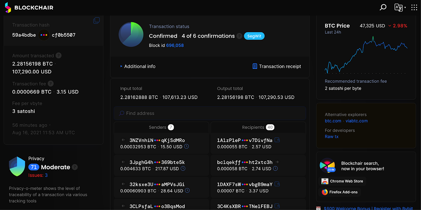 區塊鏈瀏覽器是什麼？輸入比特幣錢包地址，交易紀錄、餘額查詢在比特幣瀏覽器上一次搞定！ - Crypto Muse Ventures — A  Blockchain Story Engine - Medium