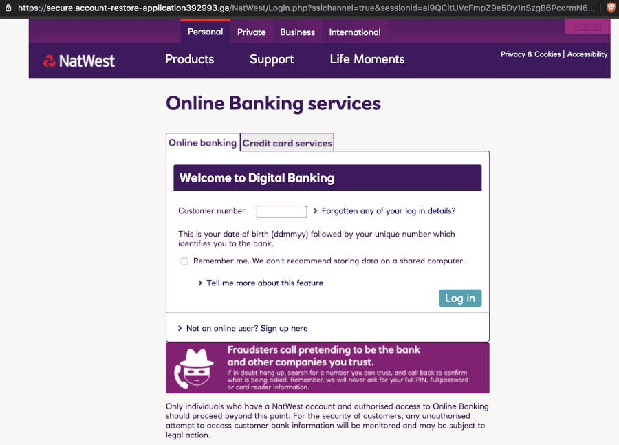 ZeroGuard Investigative Series: A Case of NatWest Phishing