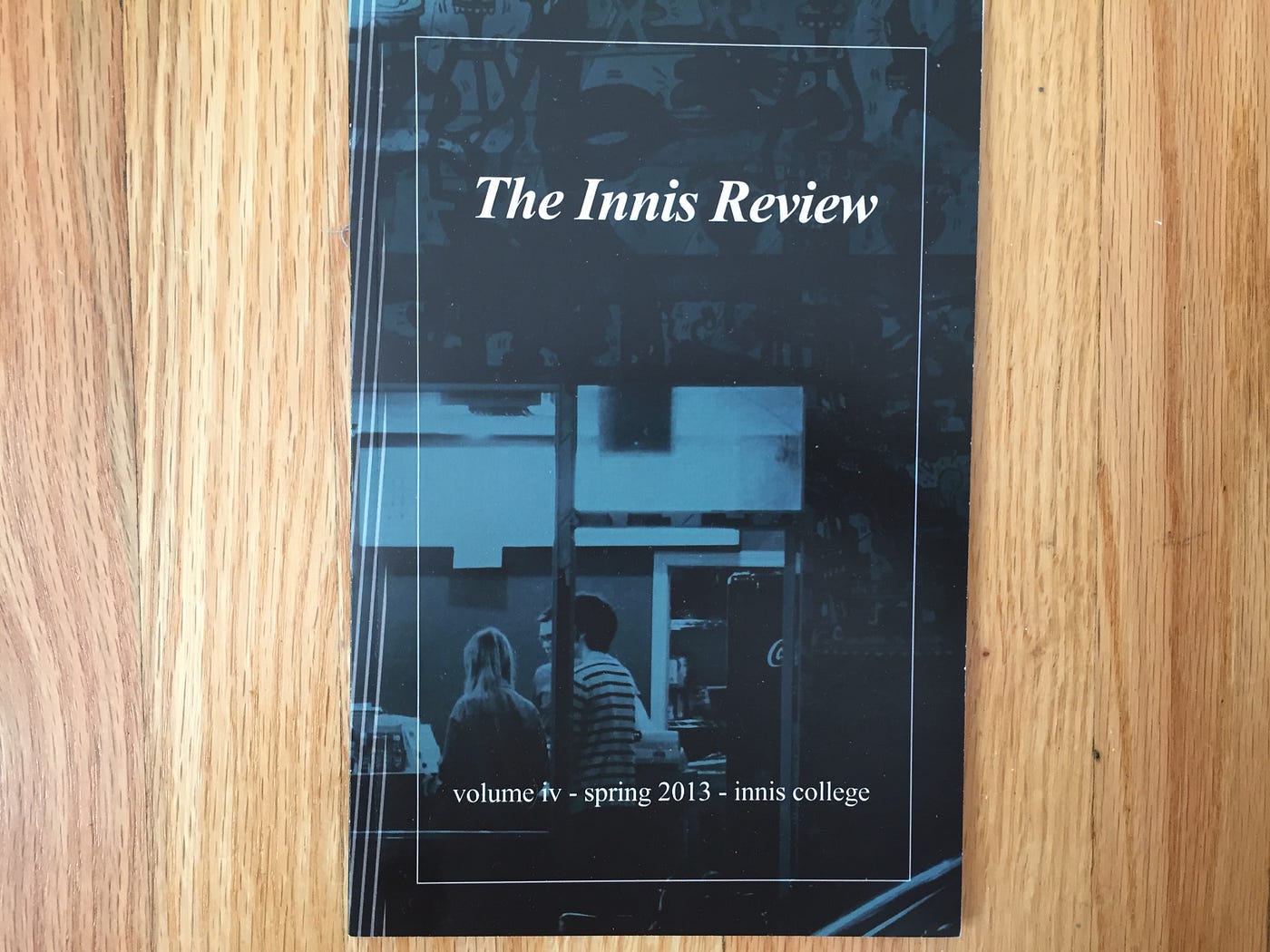 The Innis Review volume iv booklet (Photo taken by author)