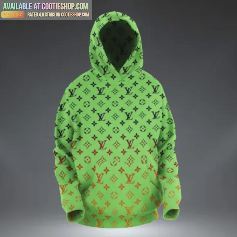Louis Vuitton Green Hoodie Luxury Brand Clothing Clothes Outfits