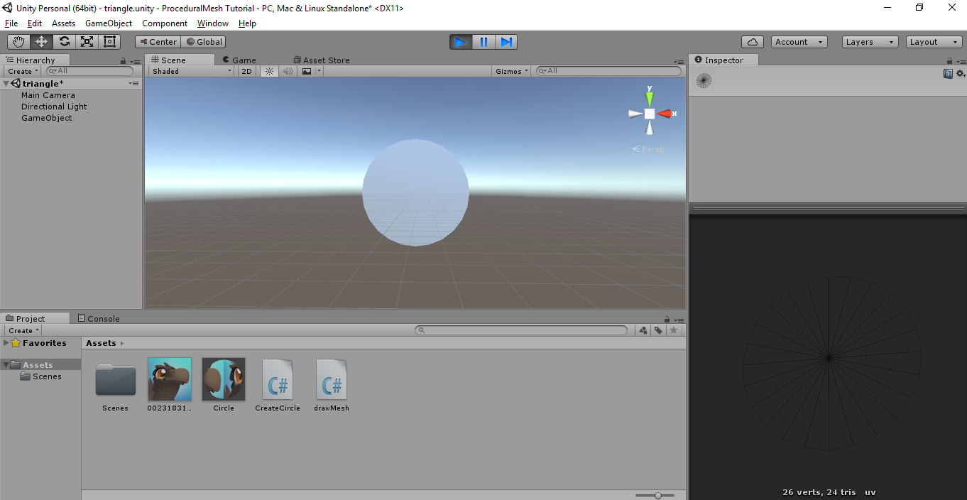 Procedural Mesh in Unity, Part-2 Lets Draw A Circle | by Sujay Reddy |  Medium