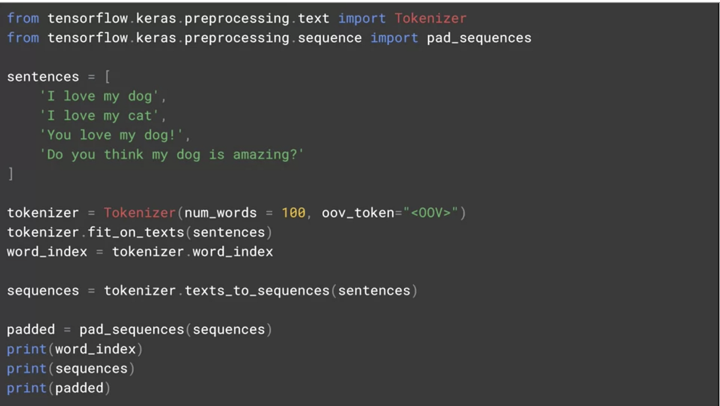 Natural Language Processing Basics in TensorFlow — Coursera