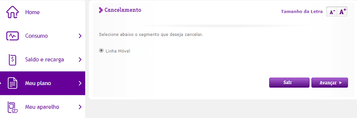 Como cancelar plano da Vivo