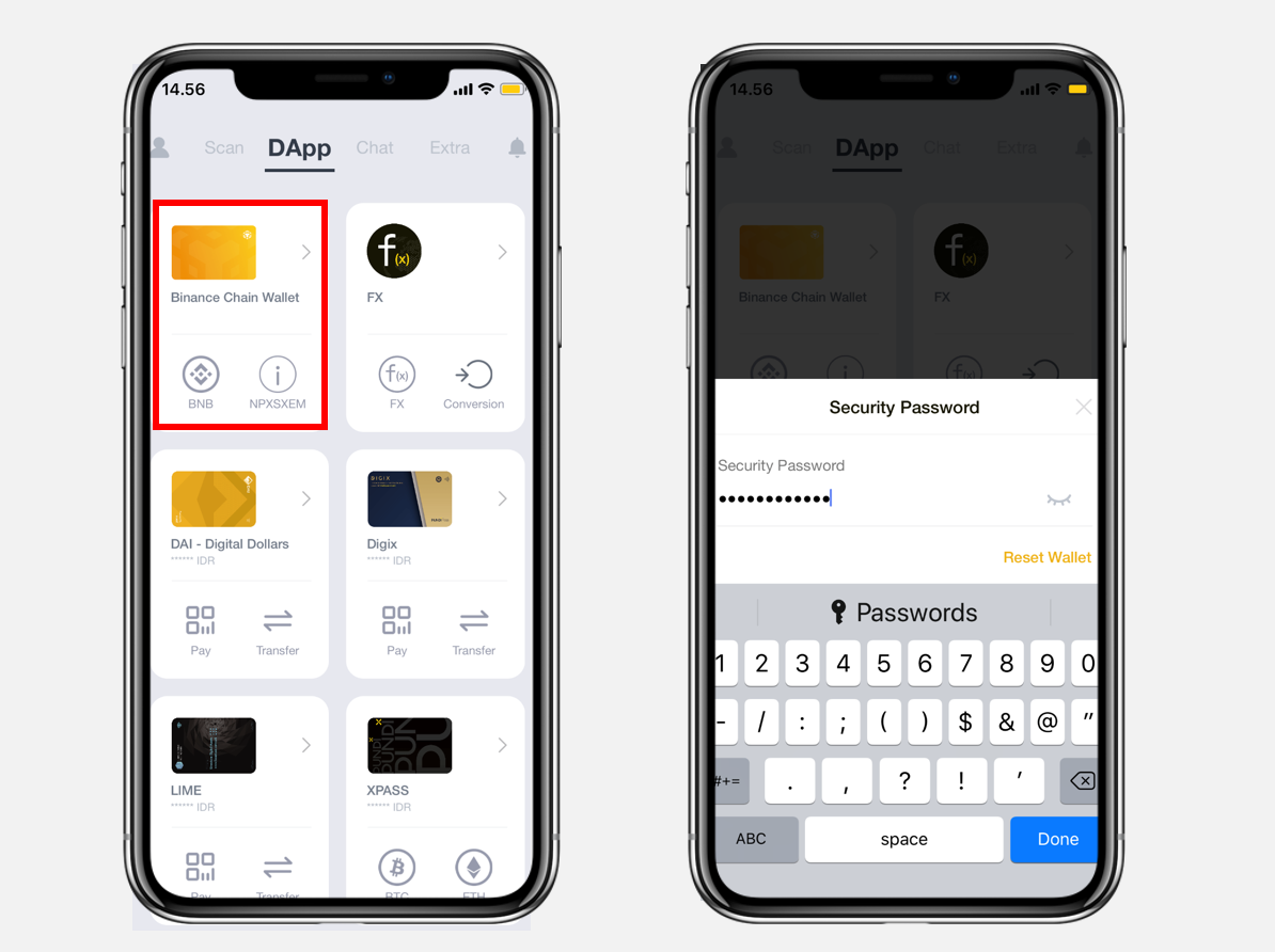 How to connect XWallet app to Binance Chain Wallet and Binance DEX | by  Pundi X (writers) | Pundi X | Medium