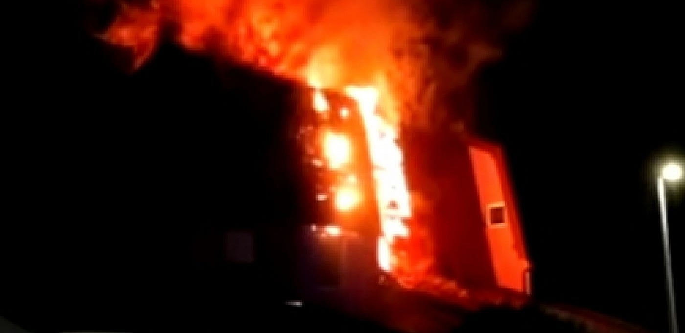 Požar u Moskvi, evakuisana deca