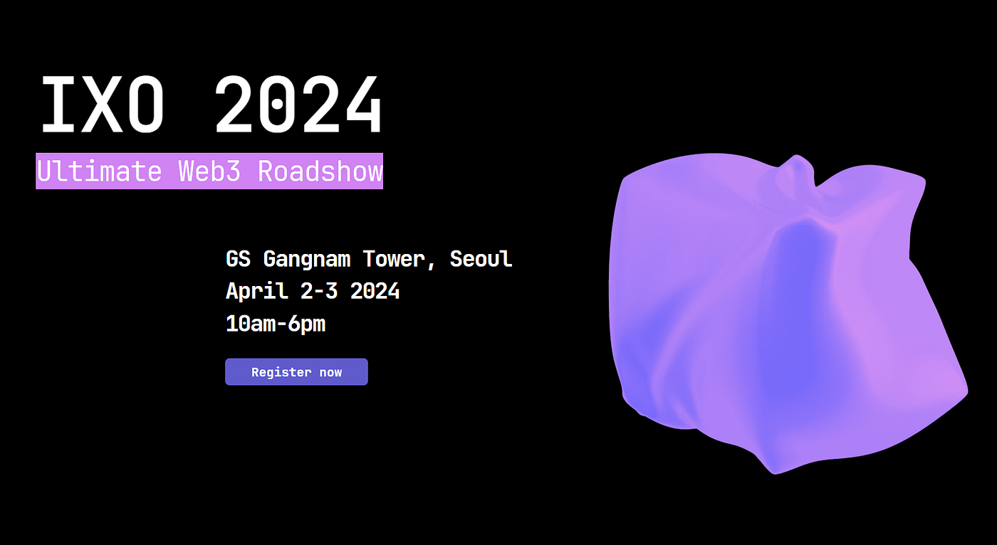 Webility in IXO™ 2024 Hosted by TOKENPOST | by Webility Official | Webility  | Medium