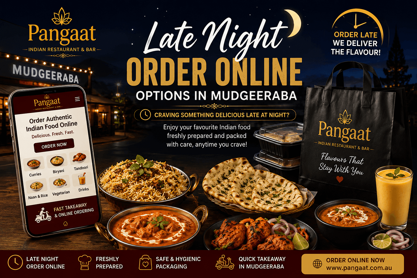 Late Night Order Online Options in Mudgeeraba