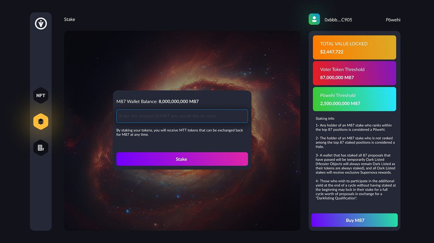 VirgoDAO: The Decentralized Organization Ruled by M87 Stakers | by M E S S  I E R | M87 | Medium