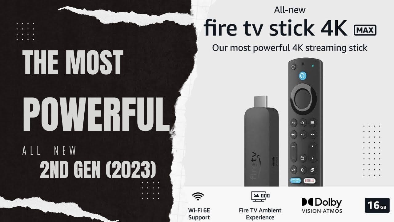 Fire TV Stick 4K Max Streaming Device, Wi-Fi 6, Alexa Voice Remote -  Includes TV Controls (2023)