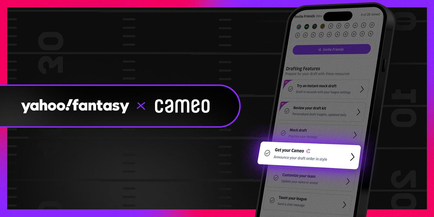 Yahoo Sports and Cameo Team Up to Bring Celebrity Power to Yahoo Fantasy