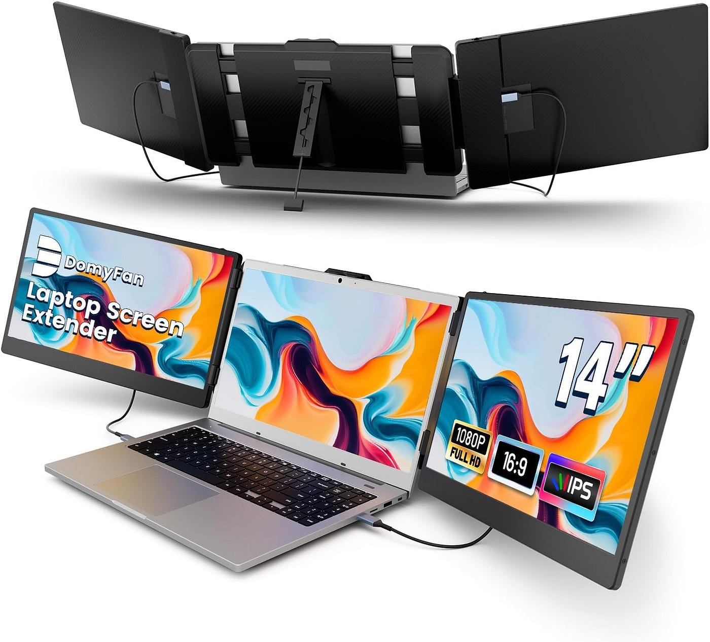 14" Laptop Screen Extender Review: Triple Monitor Magic