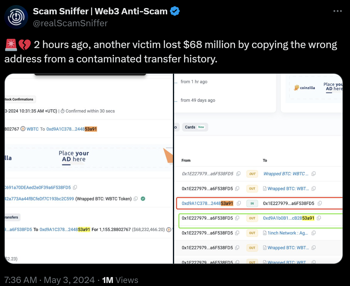 Small Bait, Big Fish| Unveiling the 1155 WBTC Phishing Incident | by  SlowMist | Medium