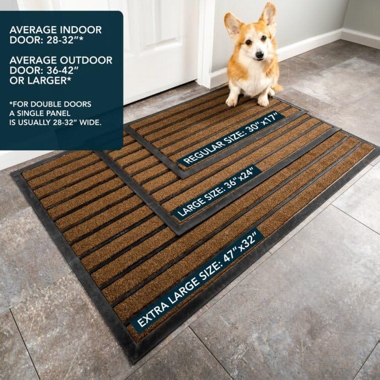 Outdoor Door Mat Indoor Doormat, Heavy Duty Front Door 29.5X17