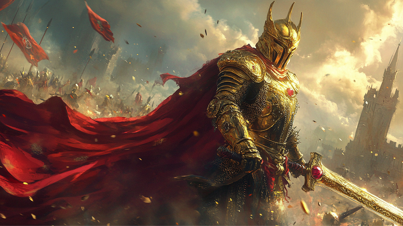 Subject-Focused Prompt Knight Image Generated with Midjourney