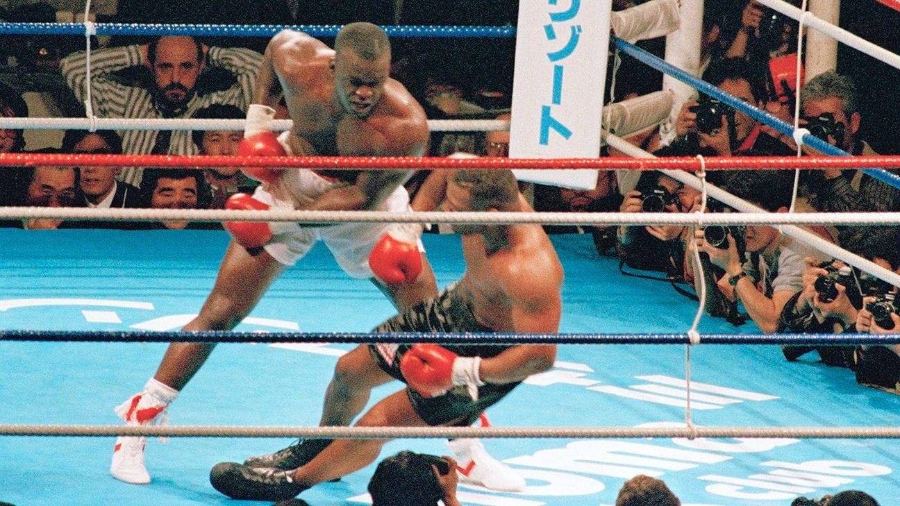 Buster Douglas defeating Mike Tyson - 1990
