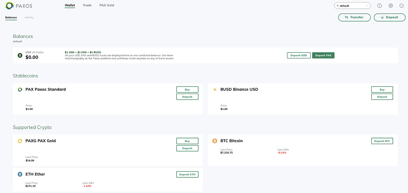 Introducing a New Paxos Account Experience — One Regulated Custody Platform  For Seamlessly Managing Currency, Crypto and Gold | by Kyle Libra | Medium