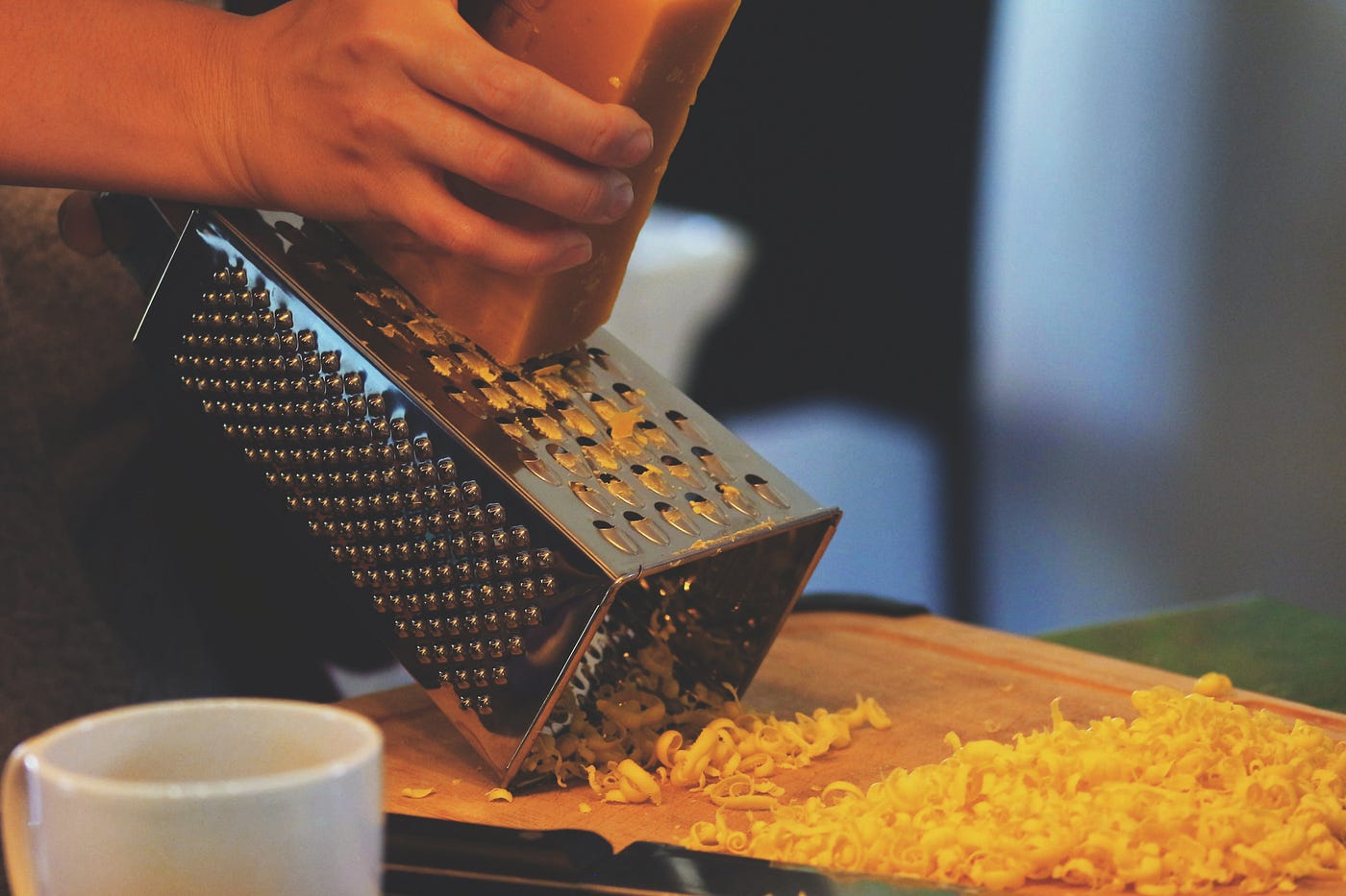 A Food Blogger's Piece of Very Unsolicited Advice: You Must Grate Cheese By  Hand | by Katherine Shaw | The Belladonna Comedy