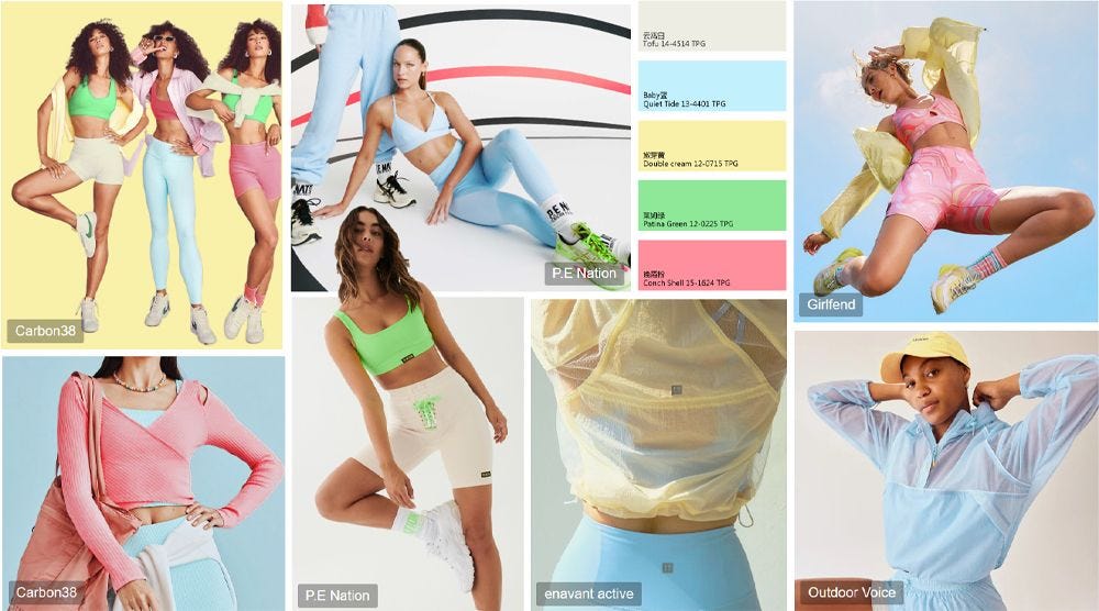 EASY AND FREE — The Color Trend Forecast of S/S 2024 Yogawear, by  Sansansunsports