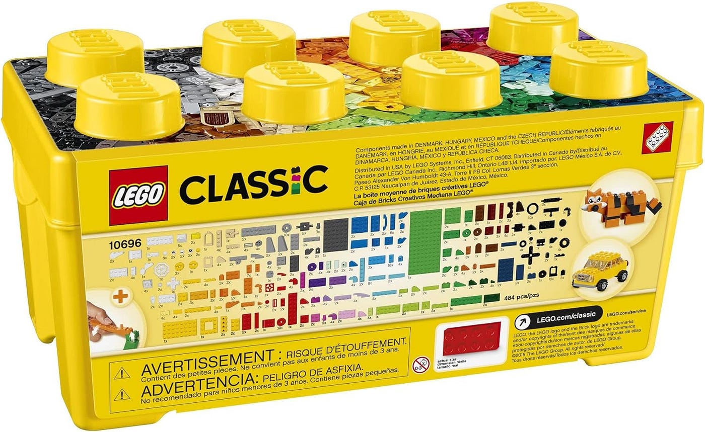 Lego classic medium creative brick box 10696 building toy hotsell