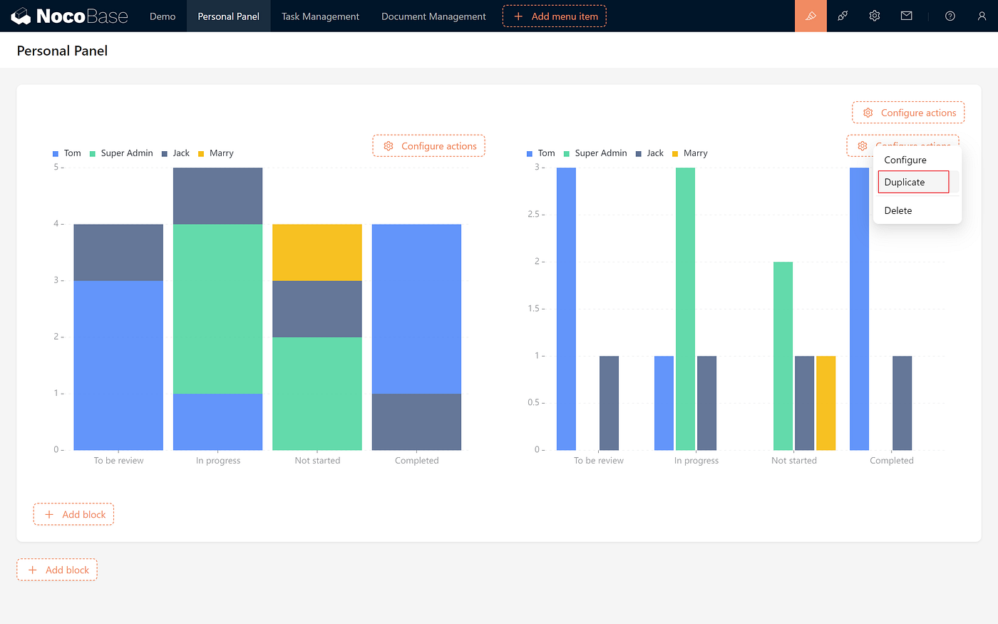 Tutorial]Chapter 9: Task Dashboard: Charts | by NocoBase | Medium
