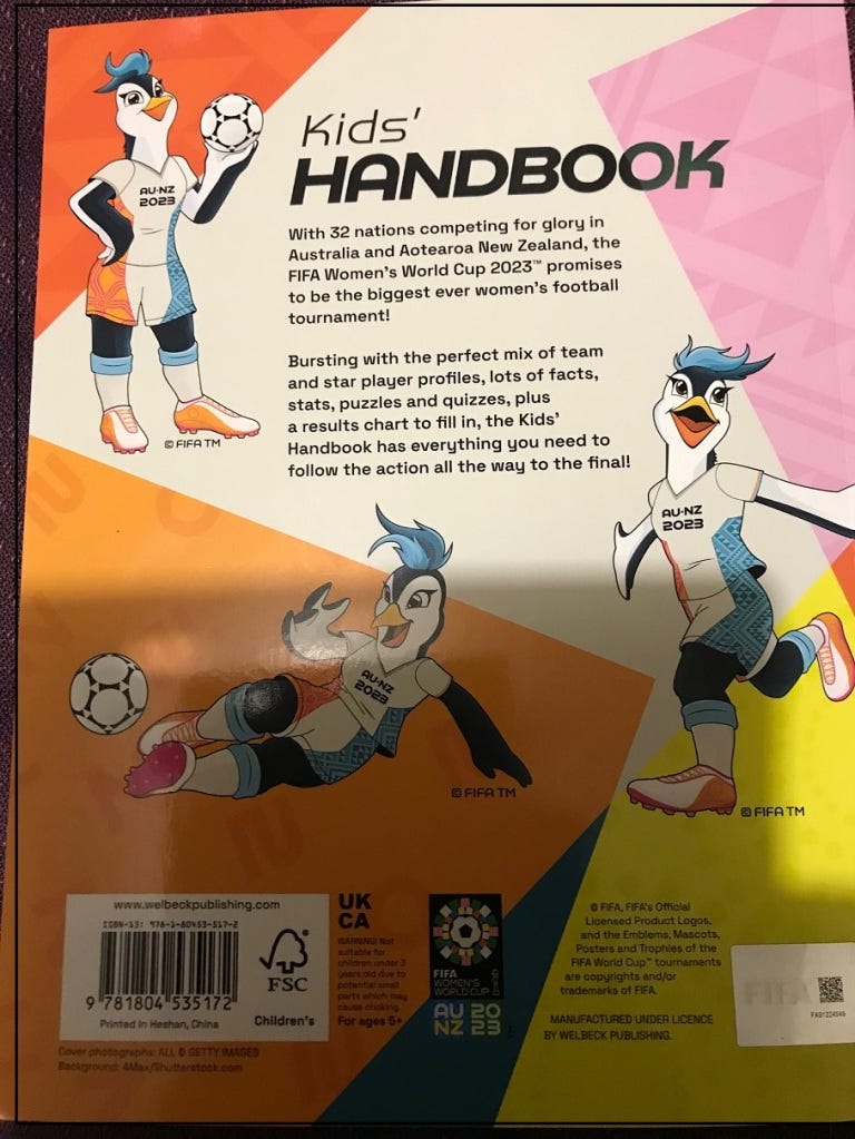 Review of FIFA Women's World Cup Guide and Kid's Handbook, by Grace Mary  Power, Reviewsday Tuesday