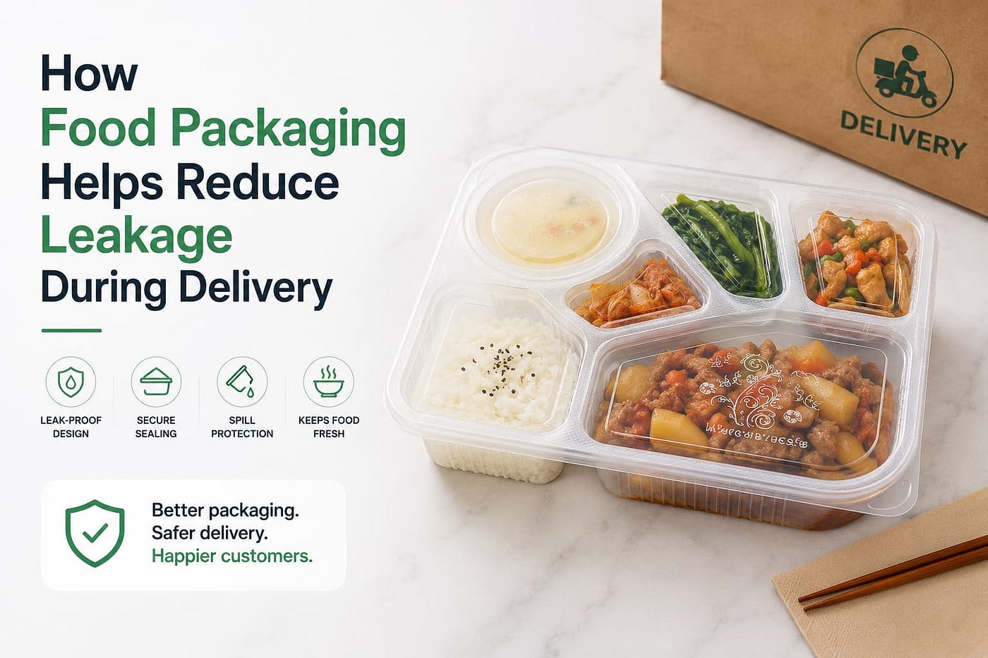 How Food Packaging Helps Reduce Leakage During Delivery
