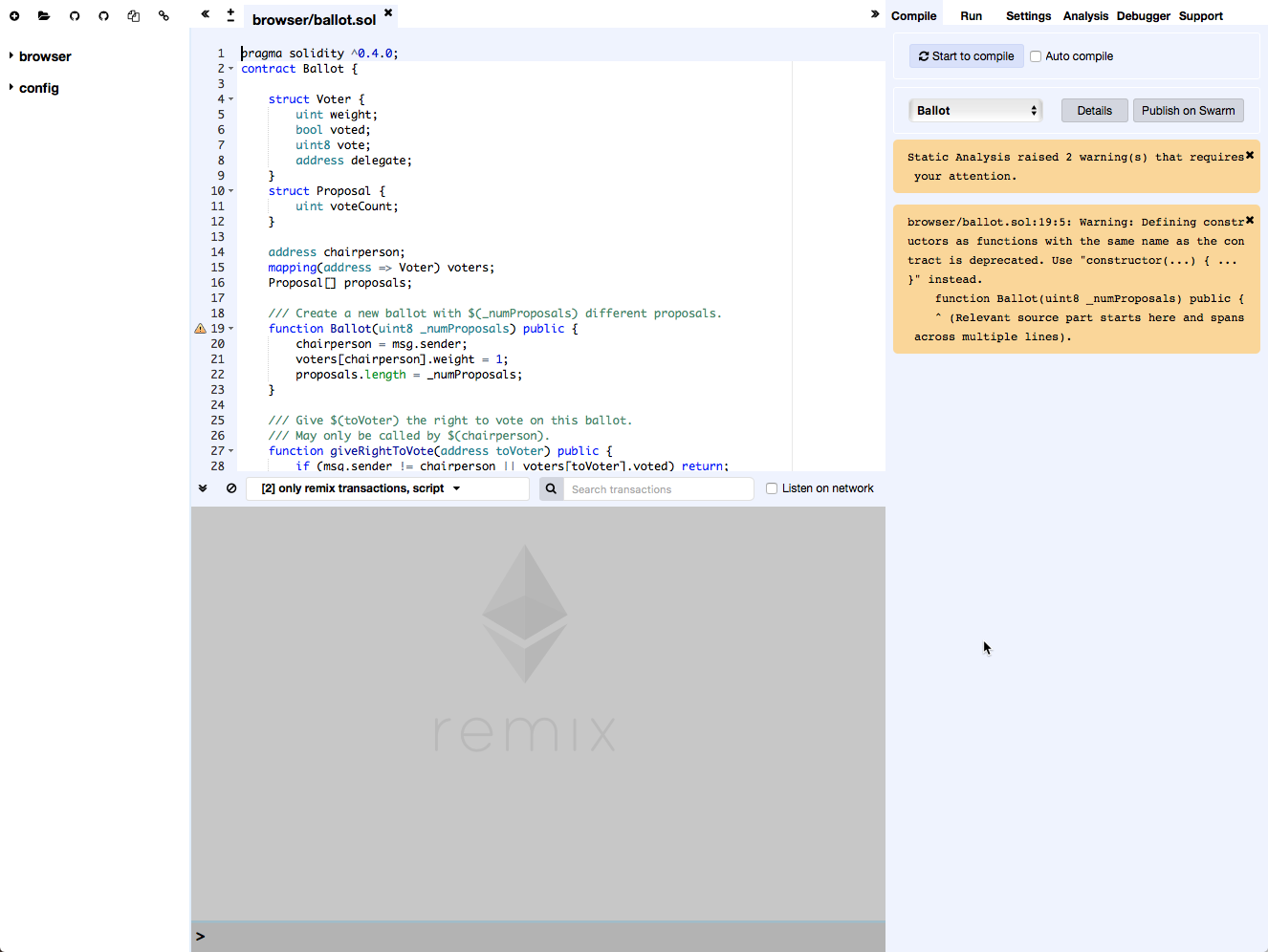 Ethereum] 스마트 컨트렉트로 “Hello, World”를 출력하자.​ | by Harry Oh | Medium