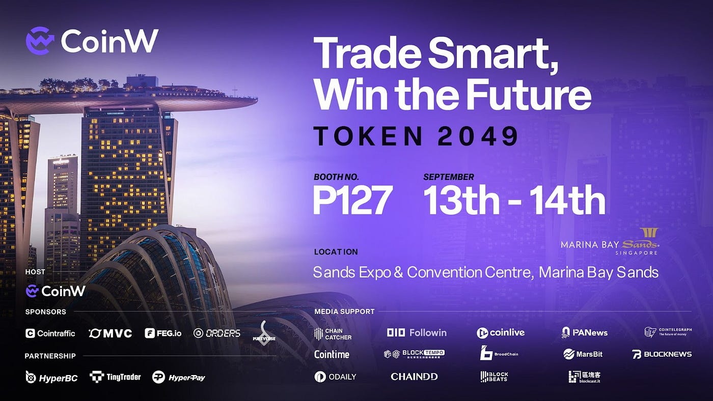 CoinW Takes Center Stage as Platinum Sponsor for TOKEN2049 Singapore | by  CoinW Exchange | Medium