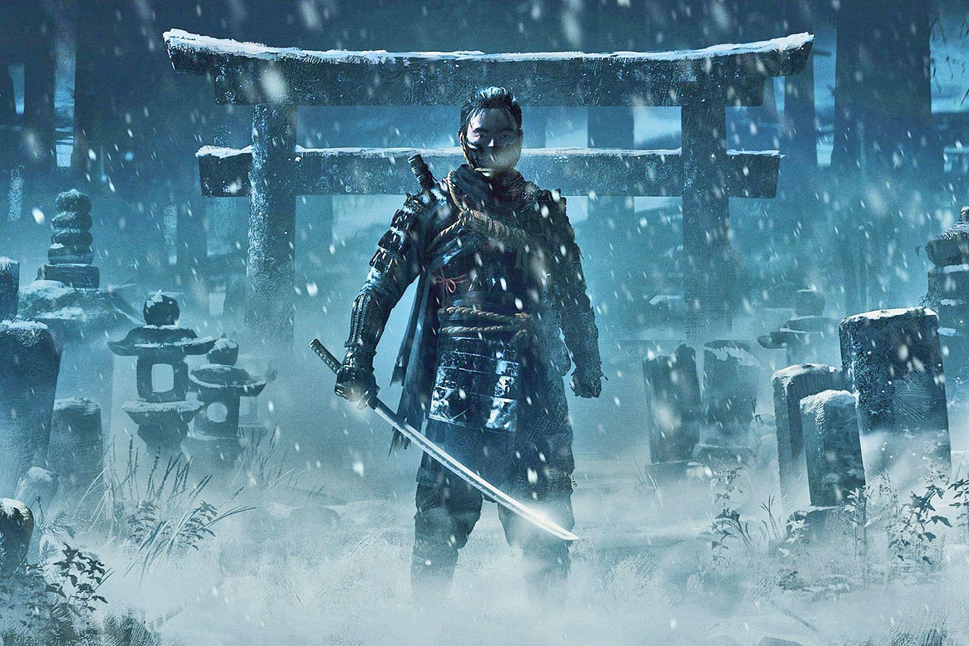 PlayStation Secret Lair Magic: The Gathering card featuring Jin Sakai from Ghost of Tsushima