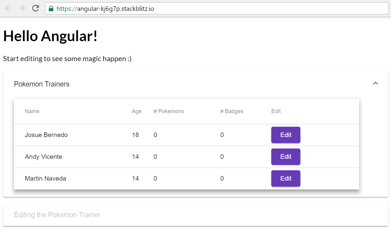 Tables with dynamic data using Angular and Material | by Jesús Chávez  Salvatiera | Medium