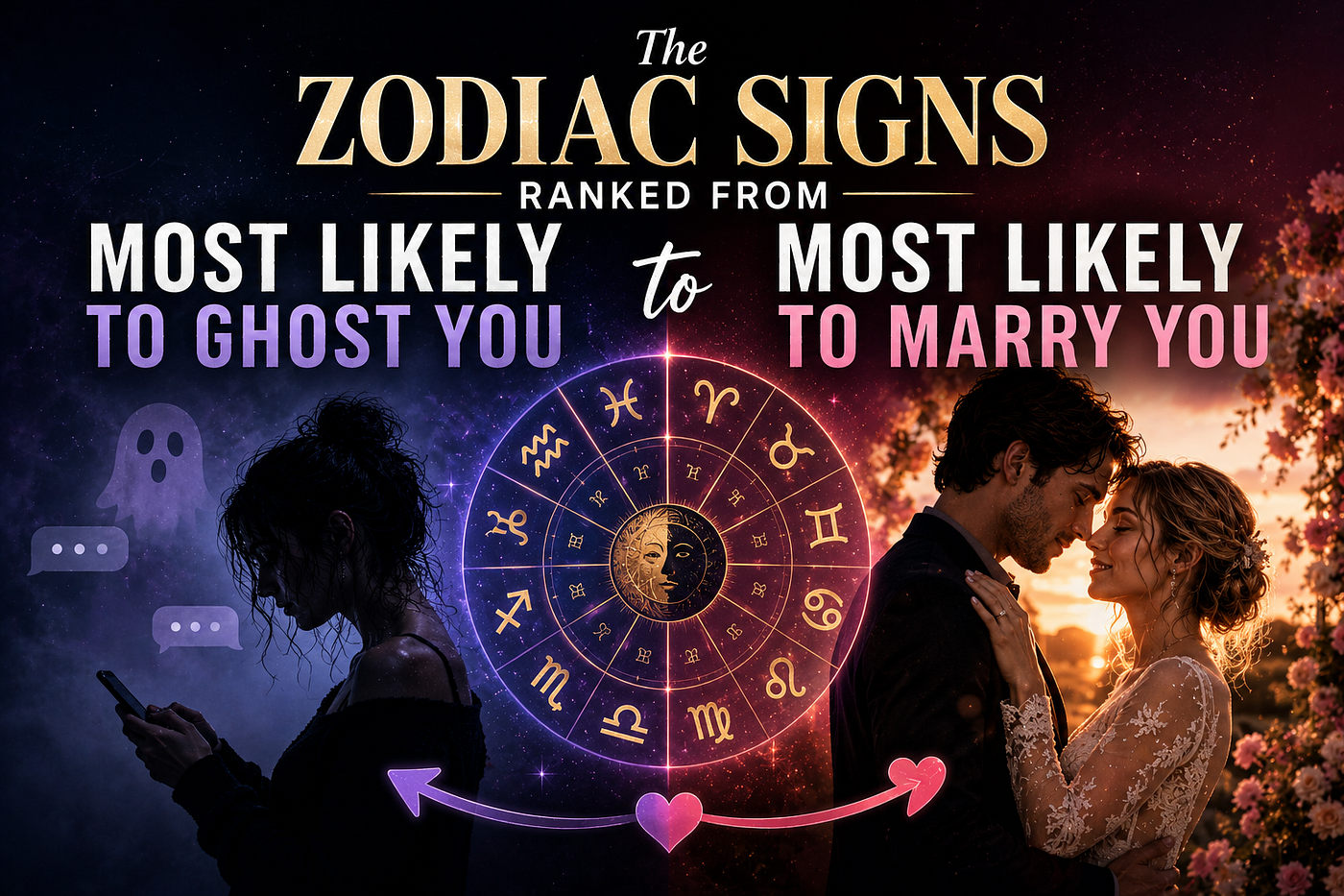 The Zodiac Signs Ranked From Most Likely to Ghost You to Most Likely to Marry You