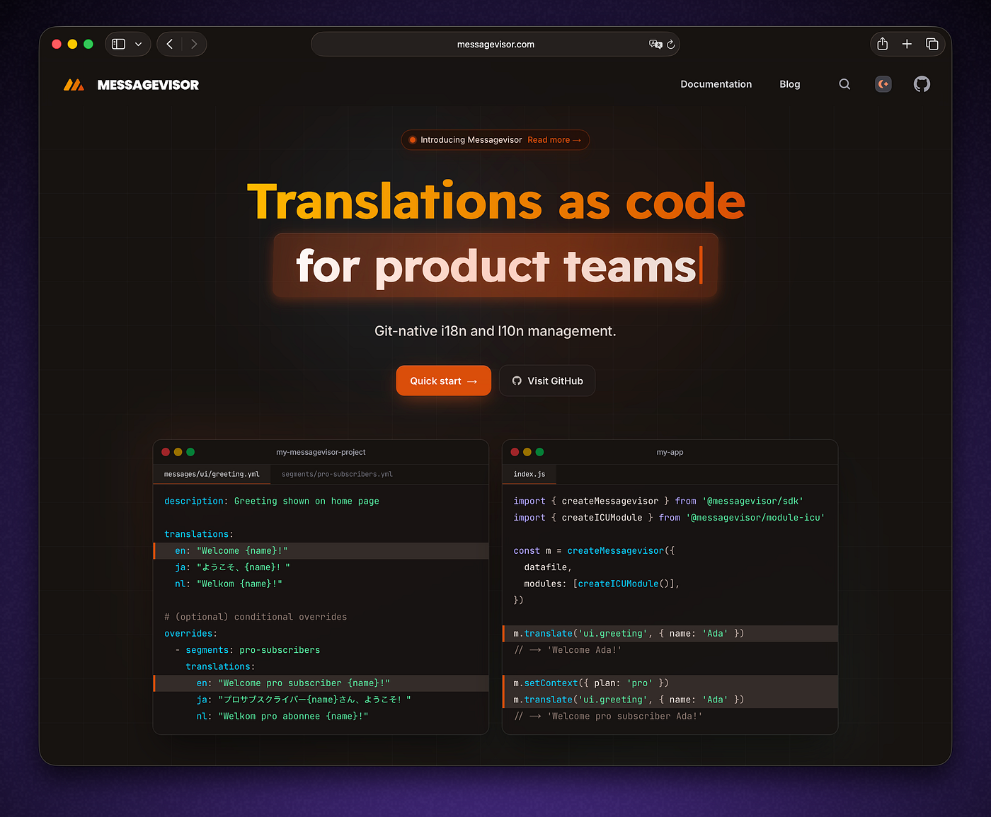 Introducing Messagevisor v0.8