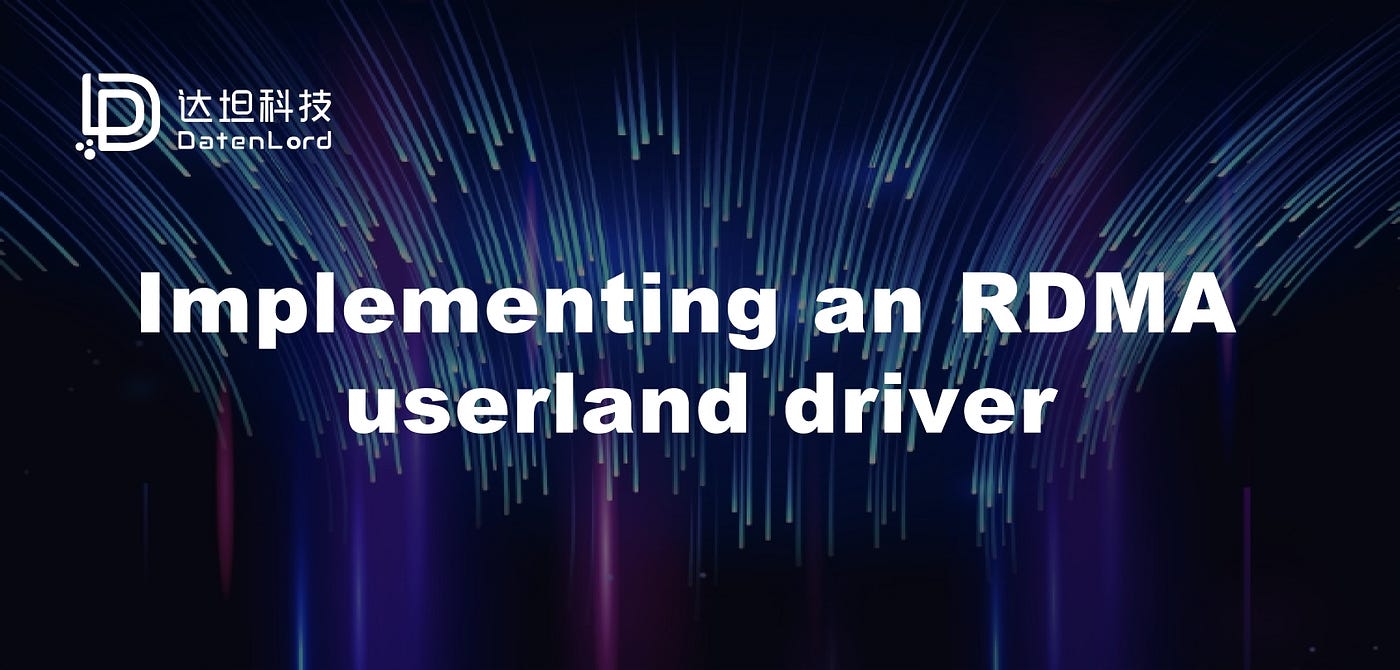 Implementing an RDMA userland driver