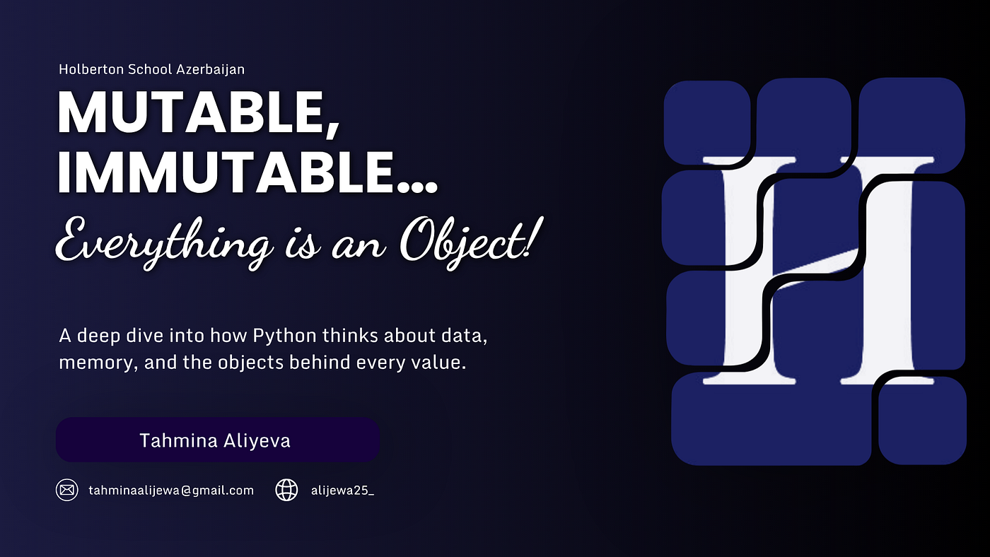 Mutable, Immutable…
Everything is an Object!