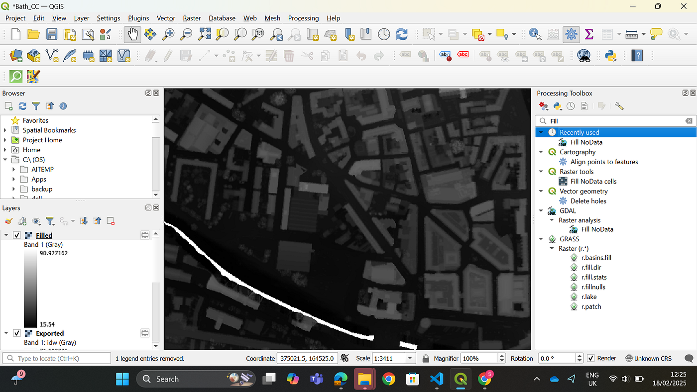 Filled Raster layer