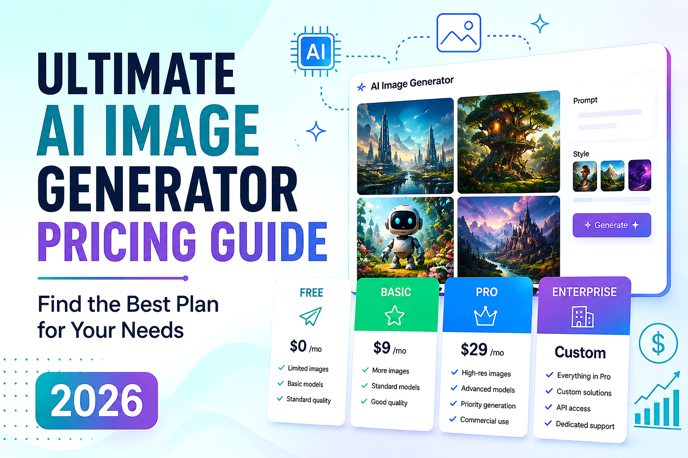 Ultimate AI Image Generator Pricing Guide: Find the Best Plan for Your Needs