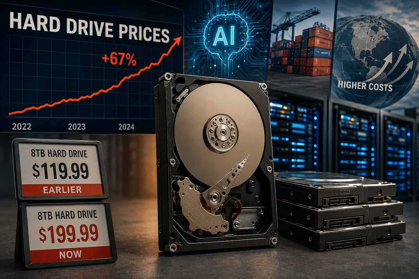 Why Hard Drives Suddenly Became So Expensive by Alex Isinhue