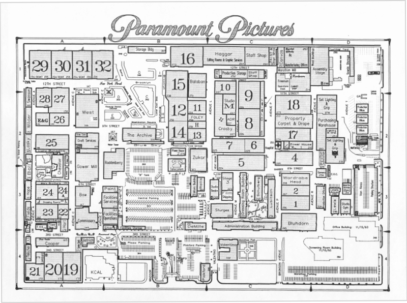 paramount studios map