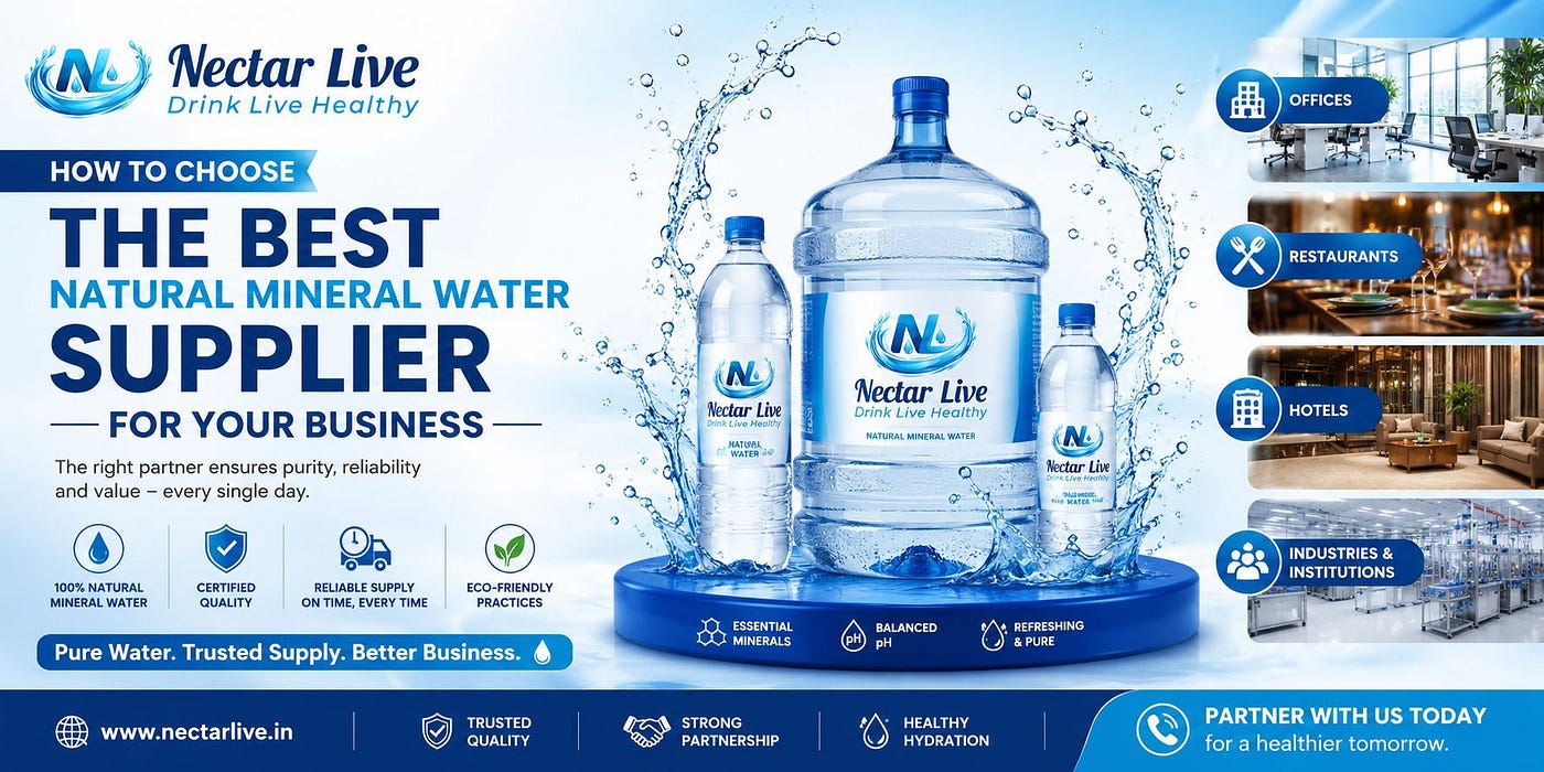 How to Choose the Best Natural Mineral Water Supplier for Your Business