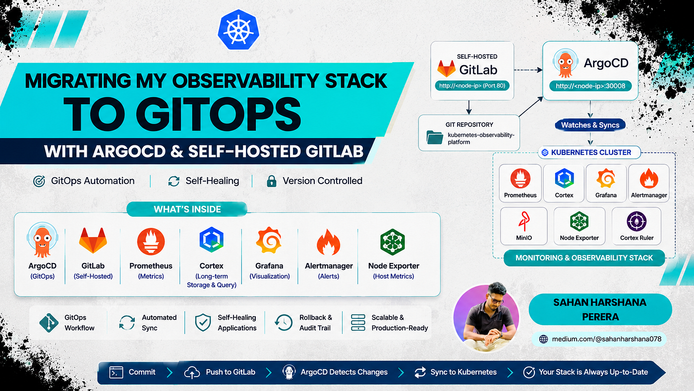 Migrating My Kubernetes Observability Platform to GitOps with ArgoCD and Self-Hosted GitLab