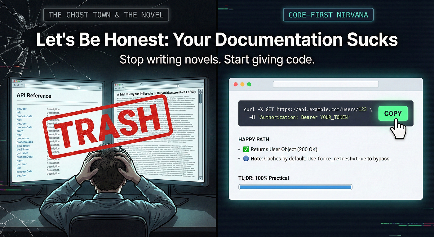 Let’s Be Honest: Your Documentation Sucks