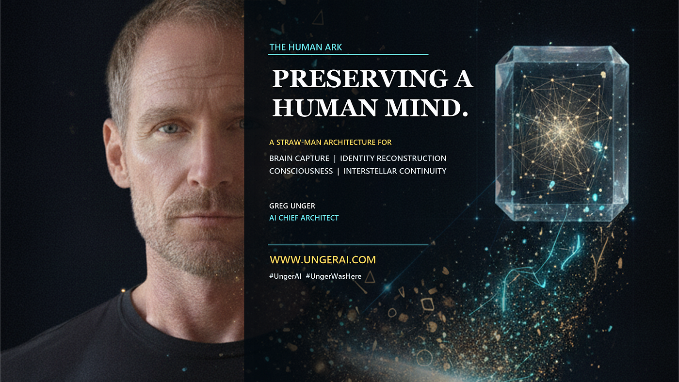 The Human Ark: A Straw-Man Architecture for Preserving a Human Mind