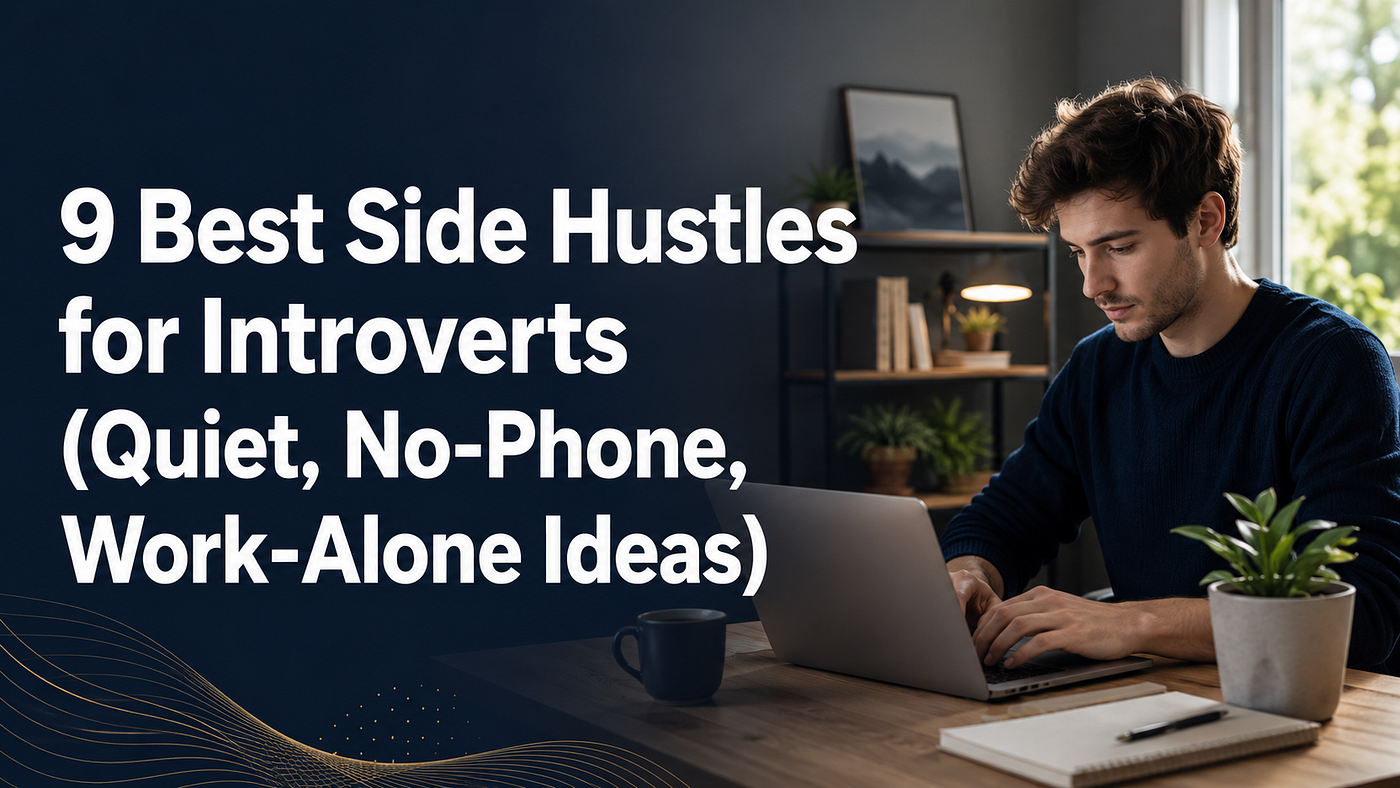 9 Best Side Hustles for Introverts (Quiet, No-Phone, Work-Alone Ideas)