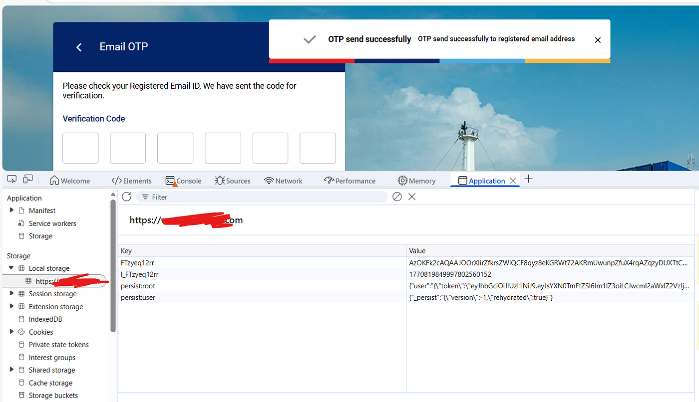 2FA bypass after fix via manually injecting “isVerifyAuth” cookie in local storage