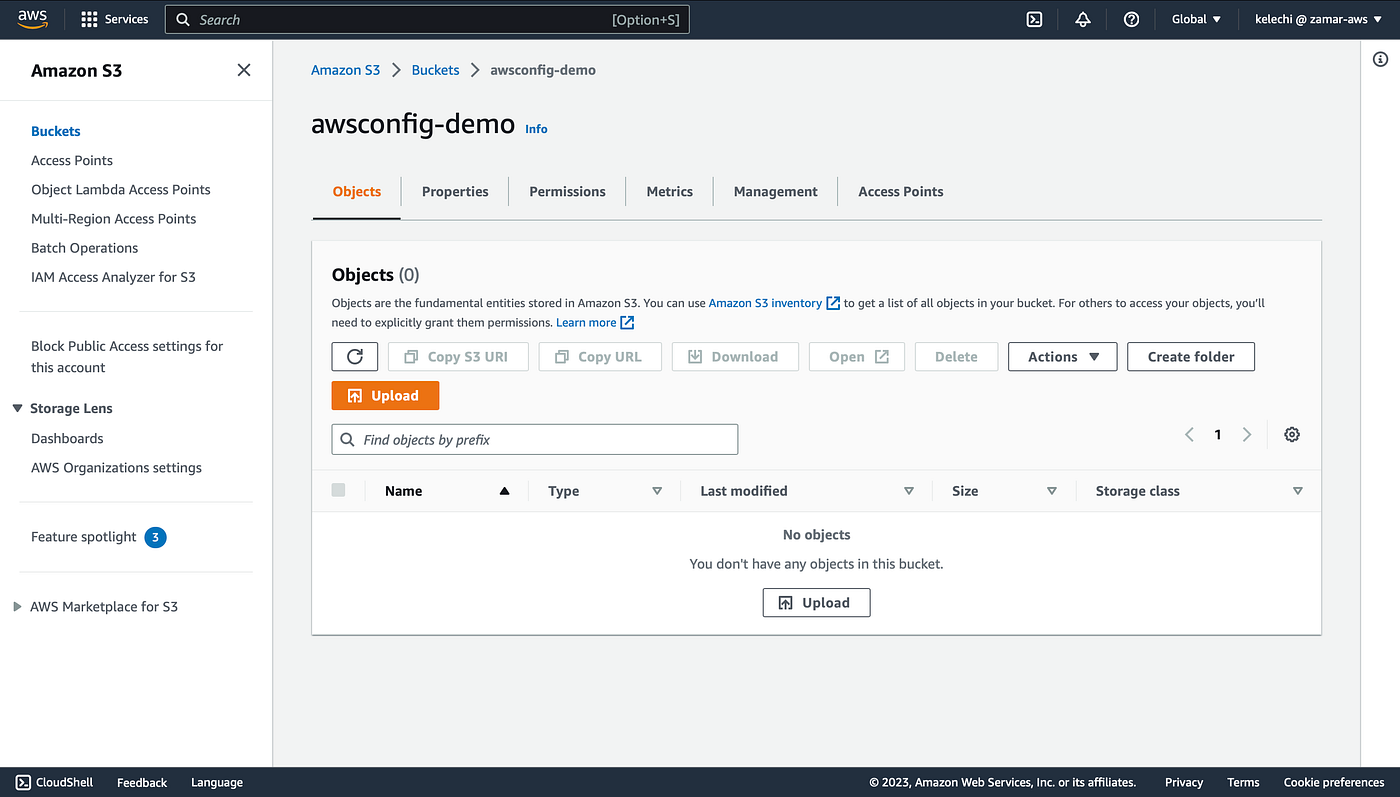 Using AWS Config for Compliance Check — use cases EC2 and S3 bucket.
